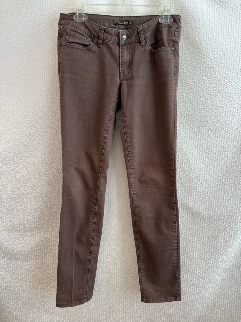 PRANA Kara Brown Skinny Jeans Size 6/28 Stretch Denim Mid Rise Women’s Pants